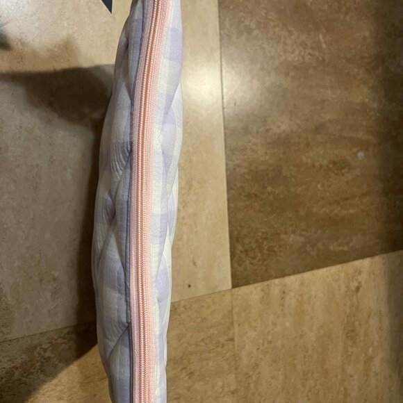 Quilted Lavender Gingham Laptop Sleeve – 14.5” Soft Padded Case - Picture 4 of 4